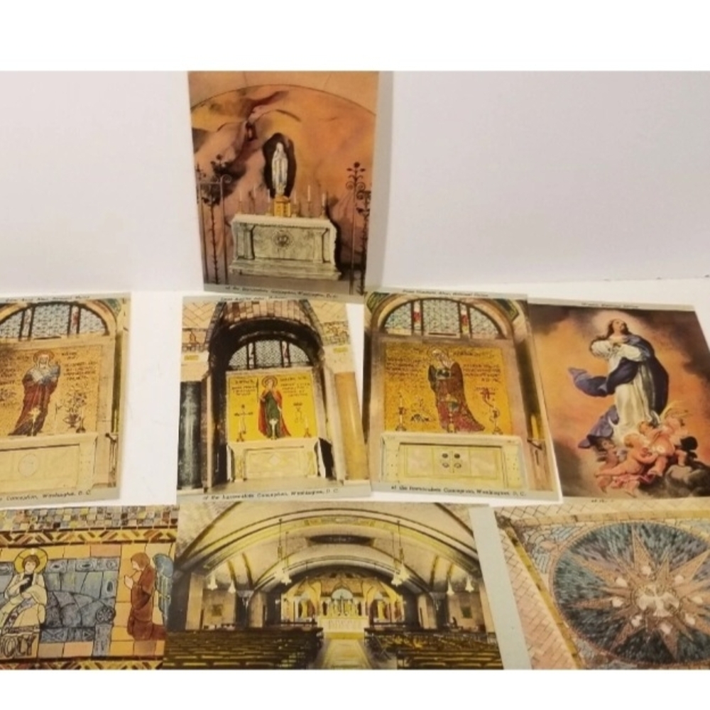 Antique 15 Postcard‎ Set - National Shrine of the Immaculate Conception - Picture 3 of 10